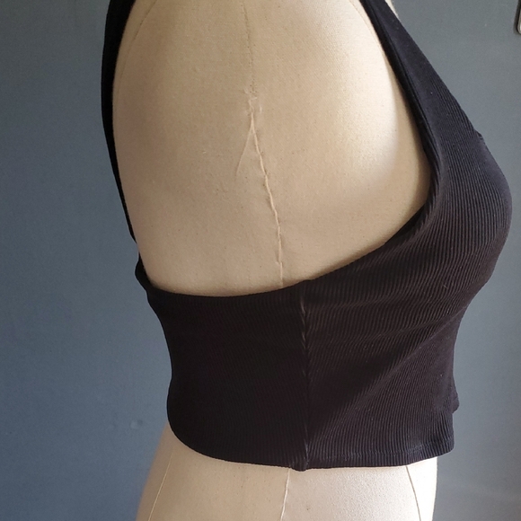 ALO Yoga Classic Black Square Neck Tank Sz M - Picture 4 of 10